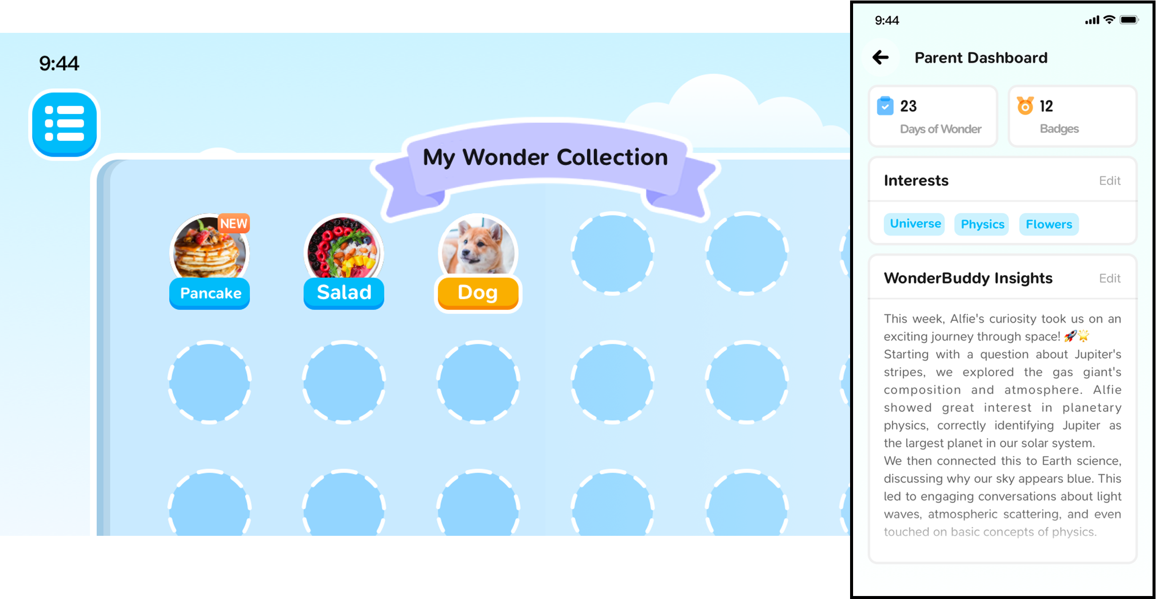 Parent Dashboard and Safety Controls